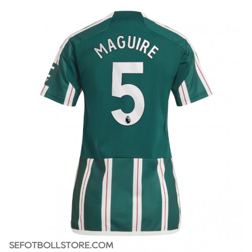 Manchester United Harry Maguire #5 Replika Bortatröja Dam 2023-24 Kortärmad